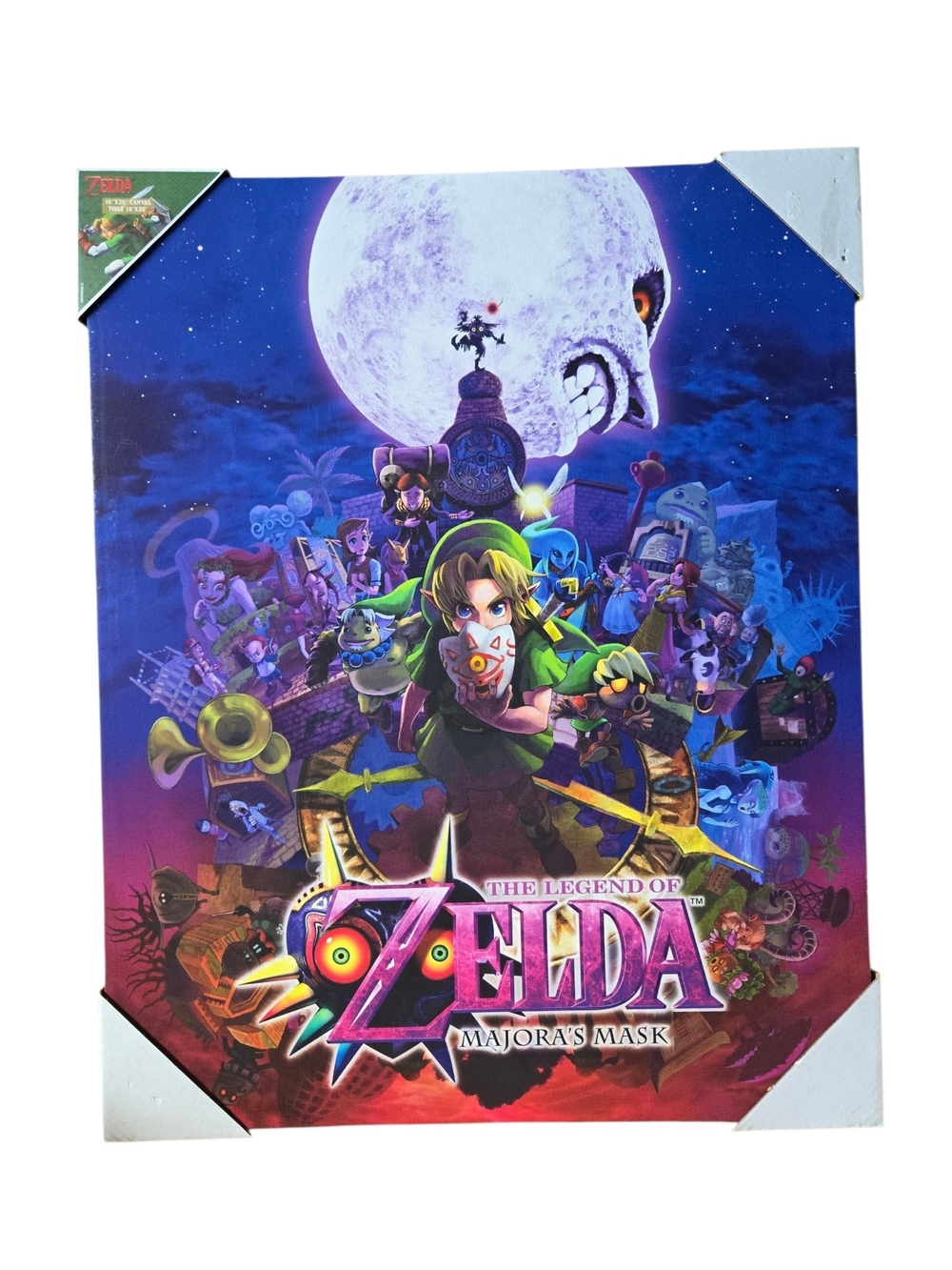 The Legend of Zelda Majora’s Mask 16x20 Canvas Wall Art | Link & Moon Artwork
